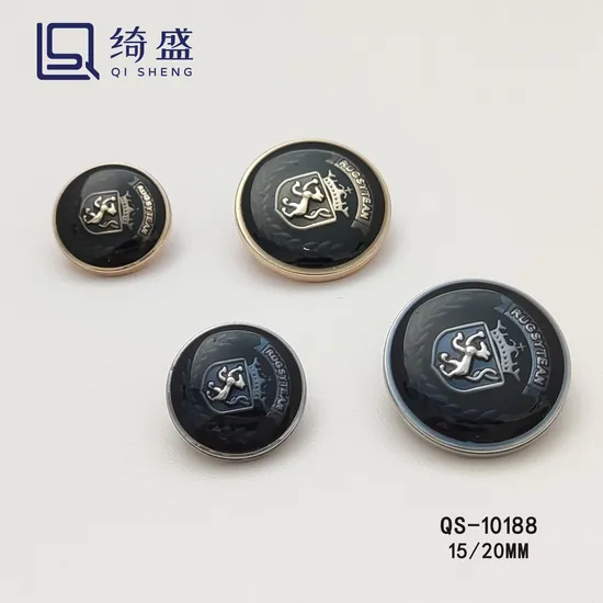 Factory Wholesale Polyester Resin Button, Metal Buttons, Fancy Button, Nature Button with New Style Classic for Shirt, Suit, Jean, Coat Garment