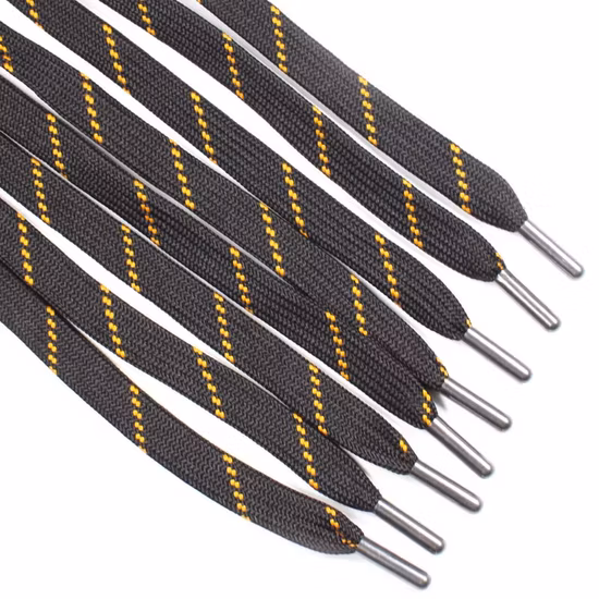 Garment Accessorizes Manufacturer 140cm Length High Quality Polyester Flat Drawcord Twill Shoe Laces