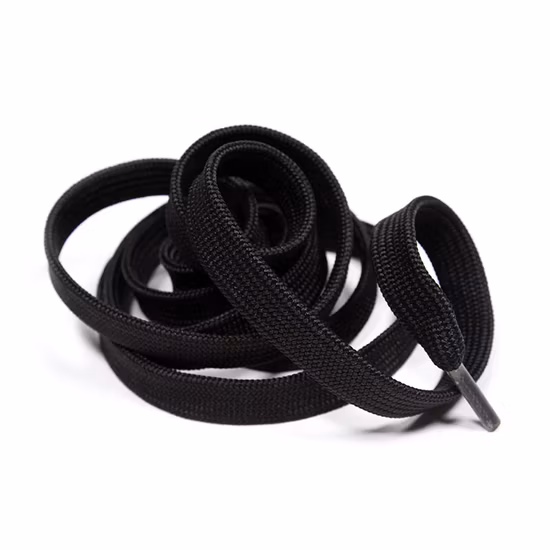 Логотип с принтом на заказ Белый дикий цвет Темно-синие туфли Веревочные плоские шнурки