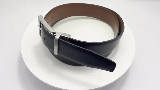 Мужской классический кожаный двусторонний ремень (35