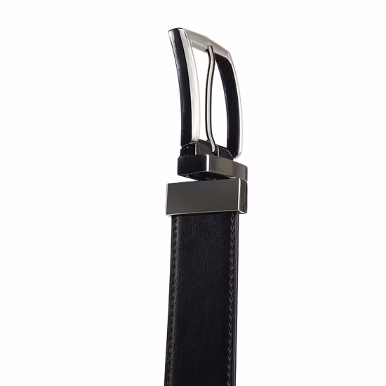 Европейские модные аксессуары, двусторонний мужской ремень из натуральной кожи